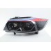 BMW E90 05-12 Black Projector Headlamp w Crystal Bar V2 ( M Style Eyelid )